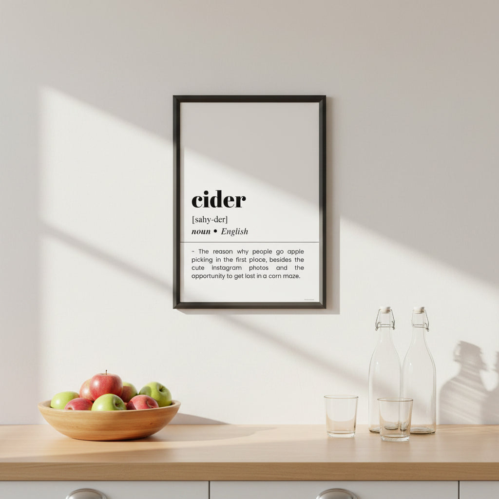 Cider Definition Poster