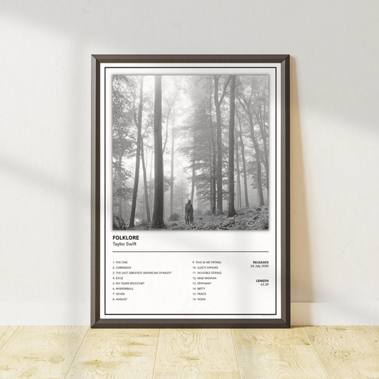 Taylor Swift - Folklore Poster