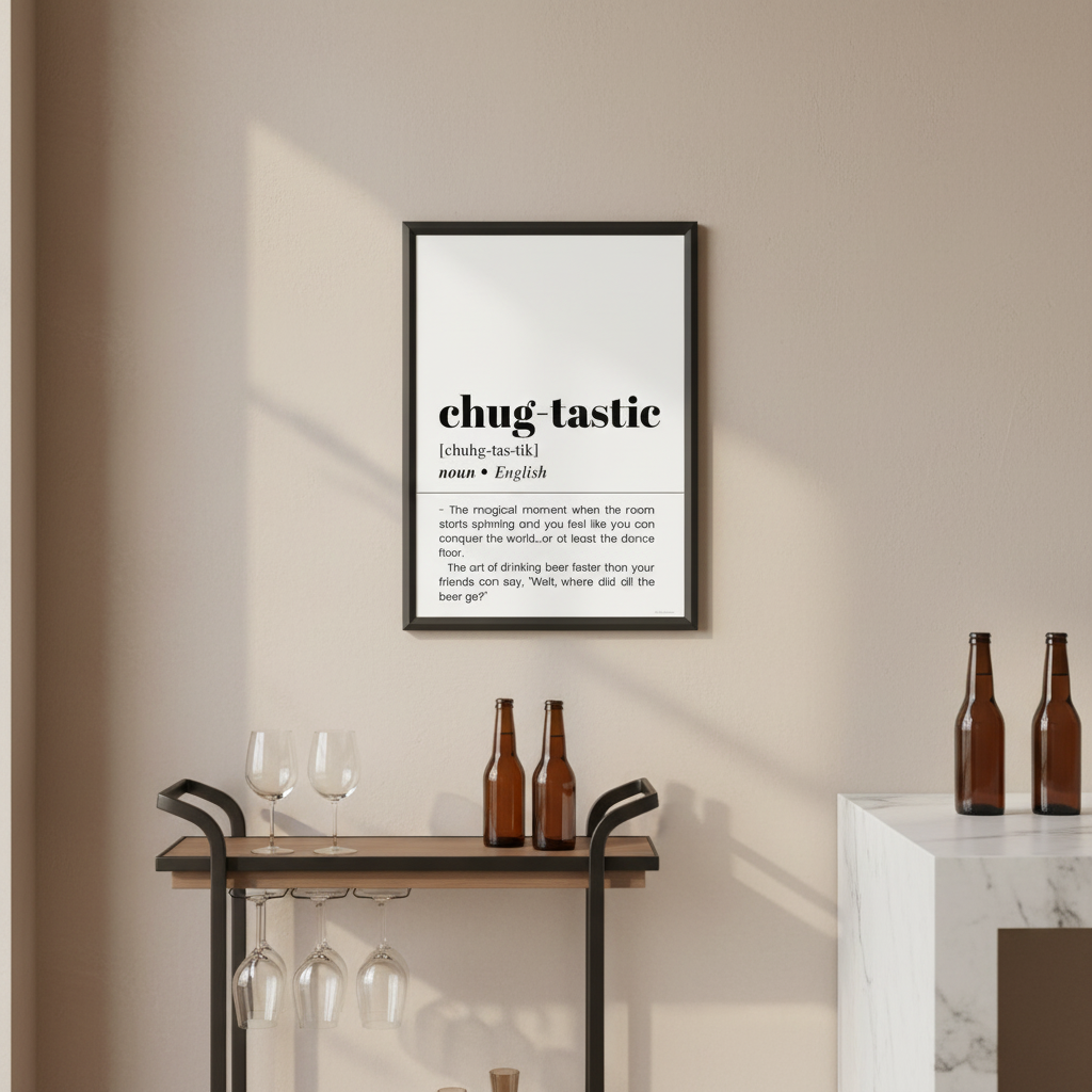 Chug-tastic Definition Poster
