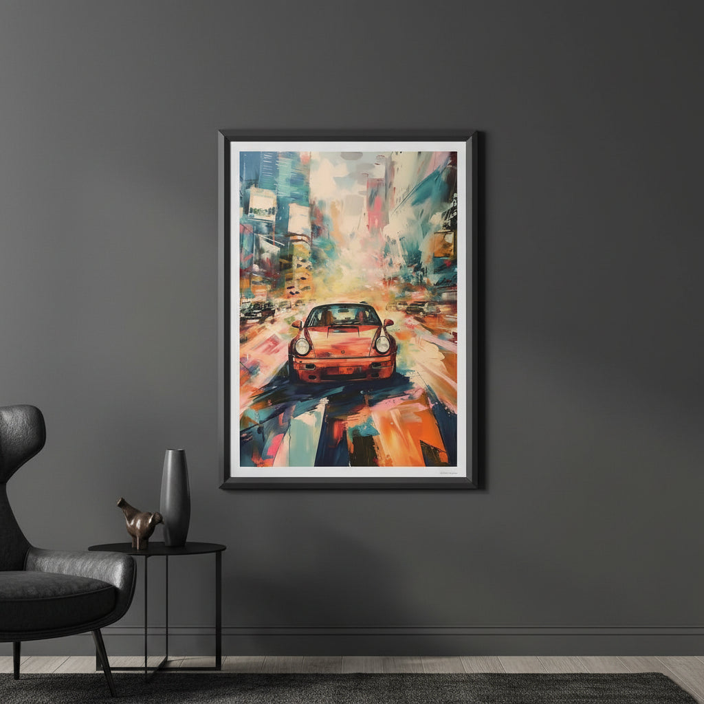 Classic Porsche Sports Car Poster