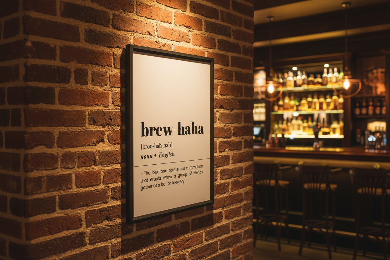 Brew-haha Definition Poster