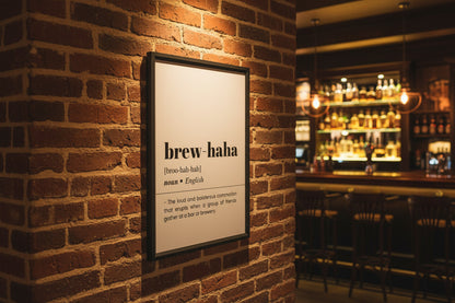 Brew-haha Definition Poster