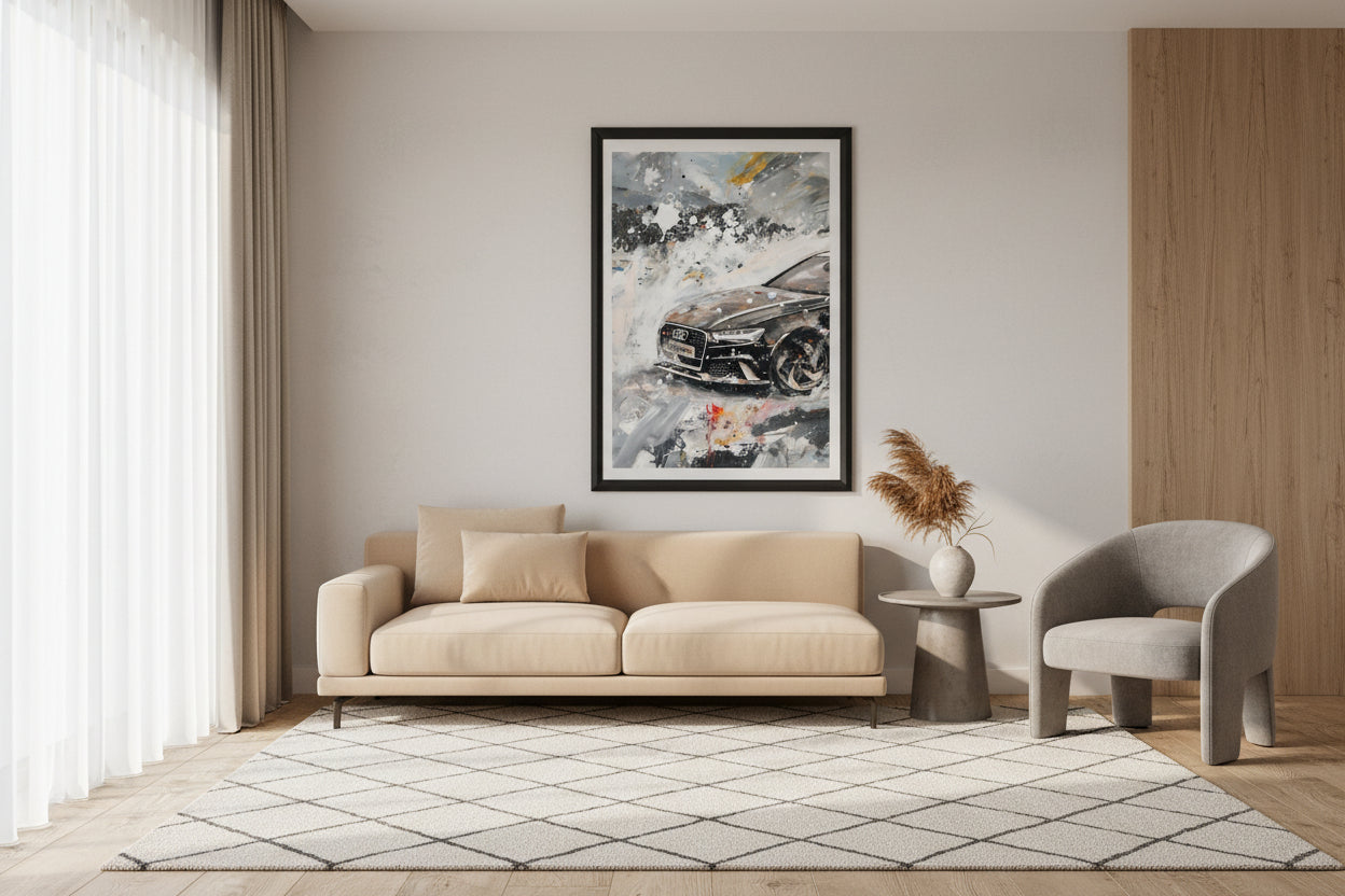Audi RS6 Sports Car Poster