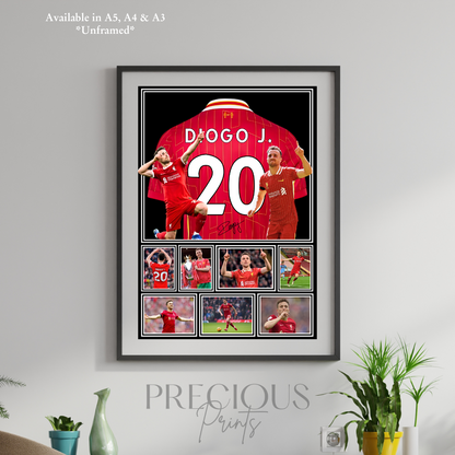 Diogo Jota Print Football Print
