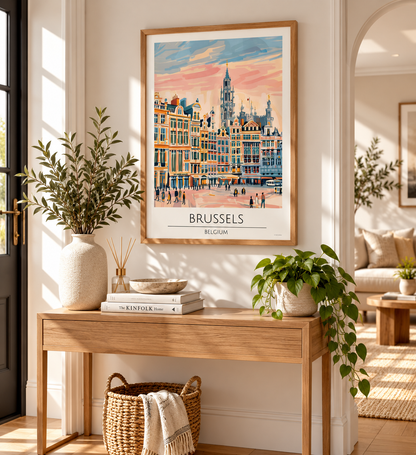 Brussels Belgium Travel Print