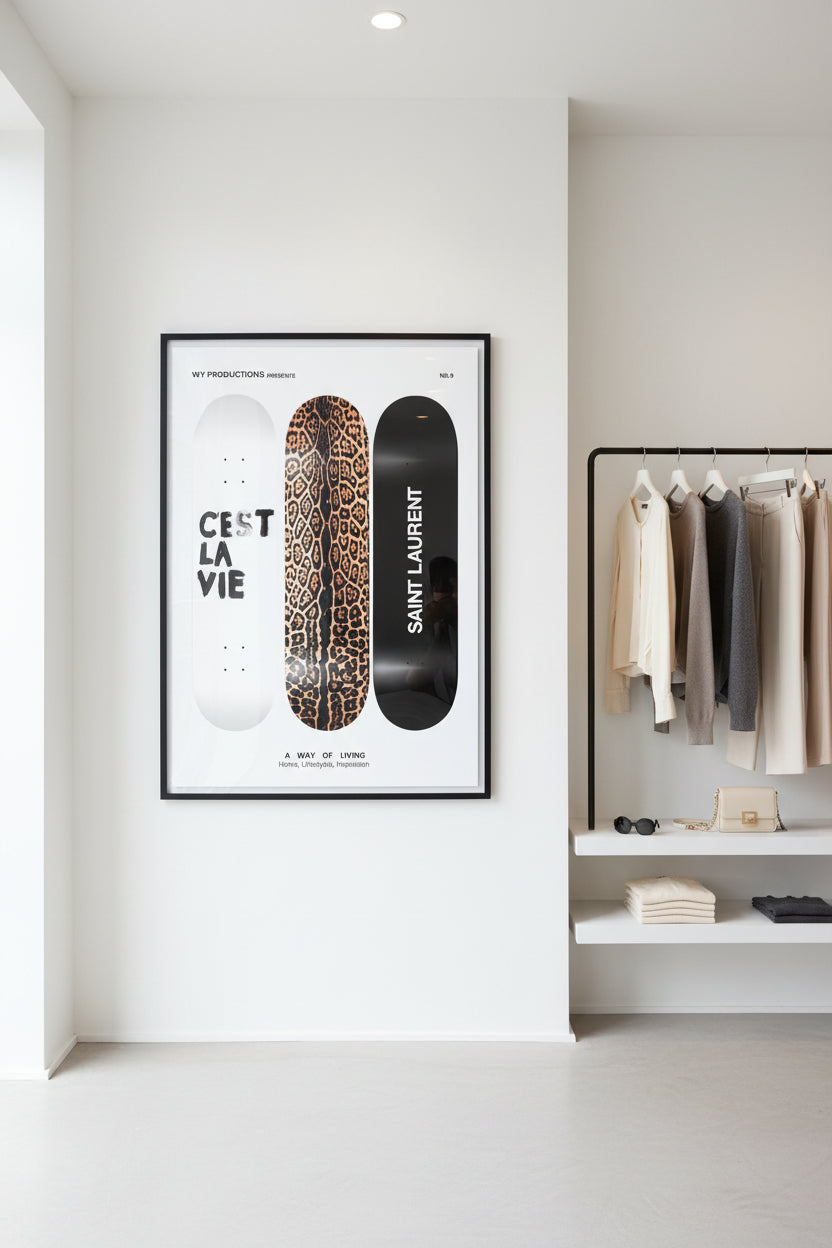 Leopard Skateboard Print