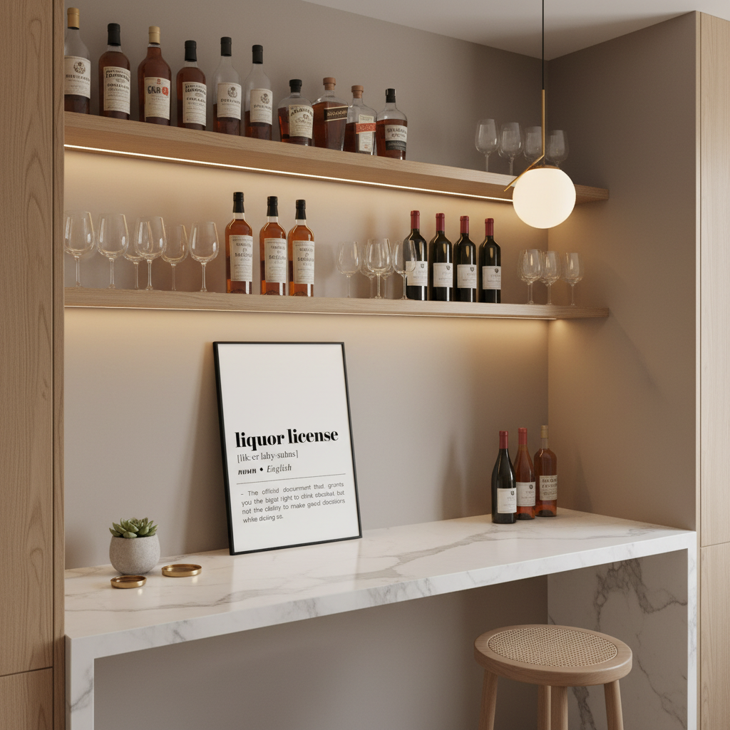 Liquor License Definition Poster