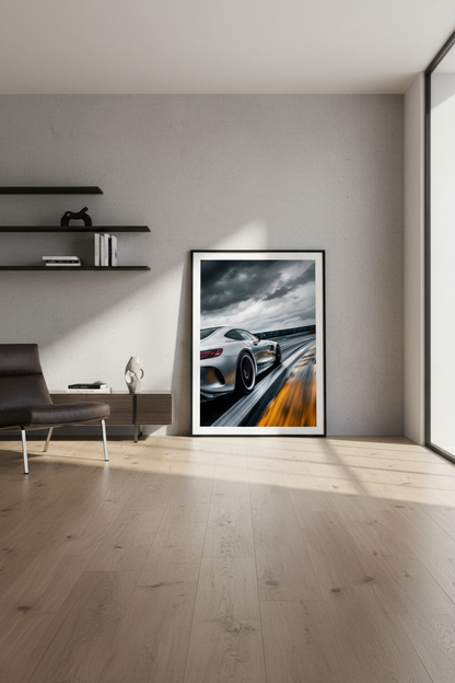 Mercedes AMG GT Sports Car Wall Art Print