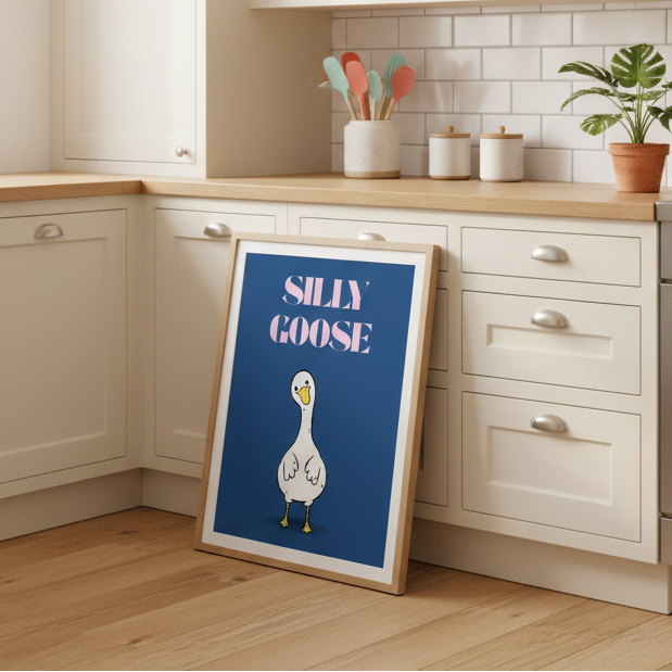 Silly Goose - Funny Preppy Art Poster