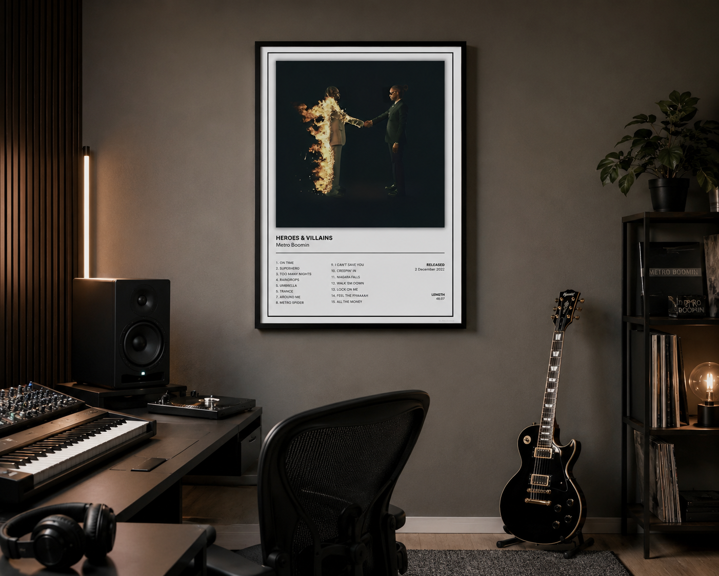 Metro Boomin Heroes & Villains Album Cover Print