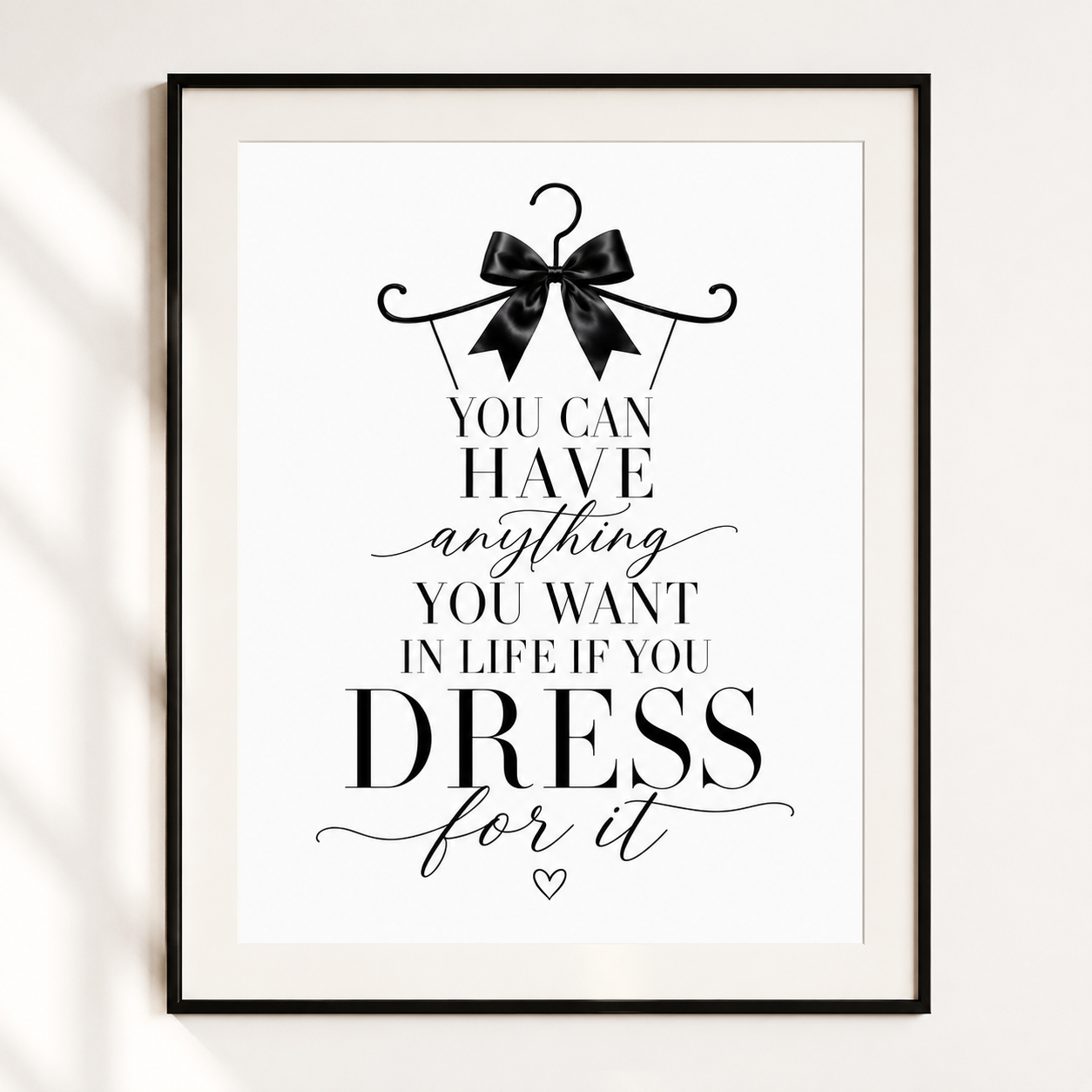 Fashion Quote Wall Art Print