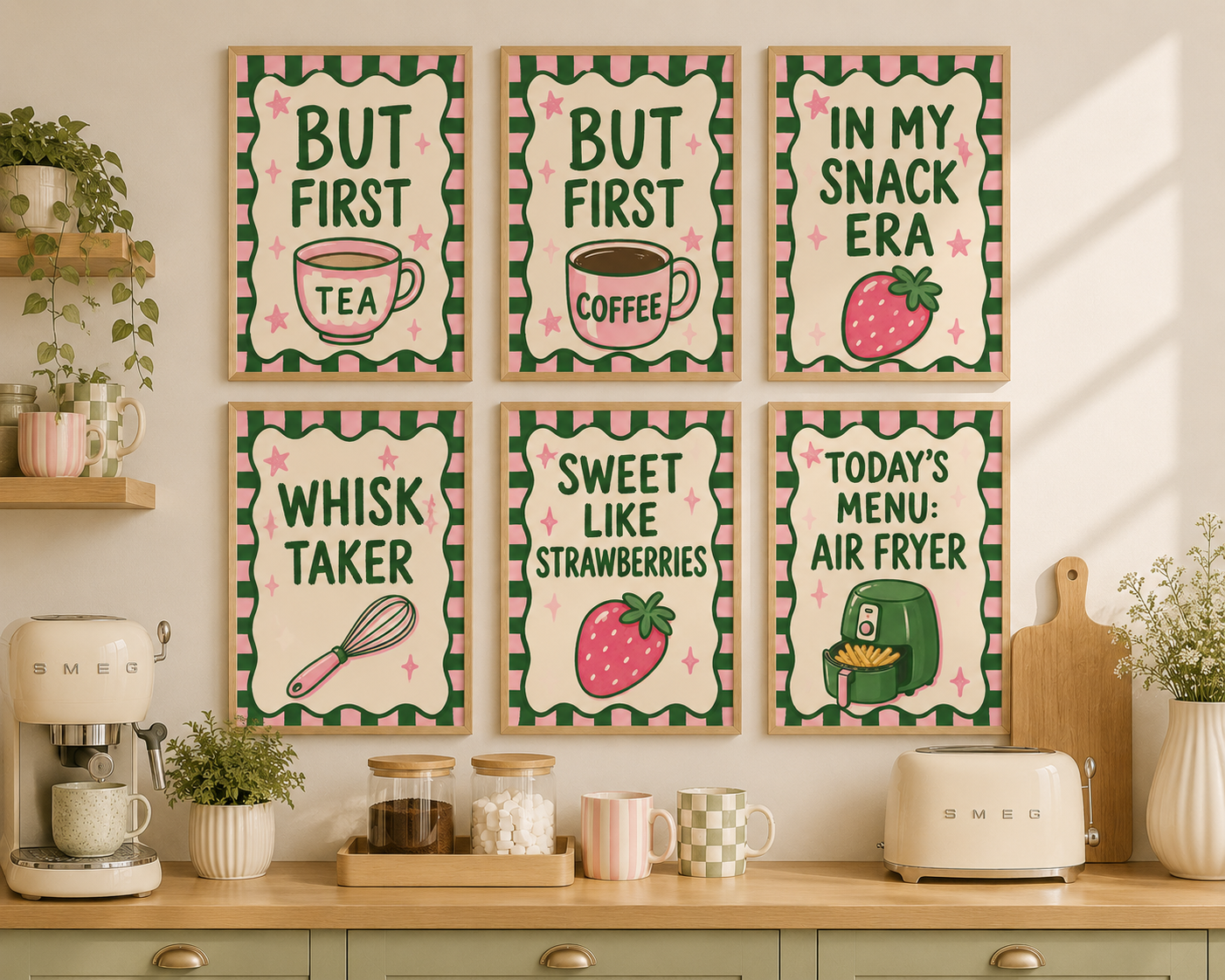 Coffee lover kitchen decor print from the KG Print Boutique Kitchen Collection