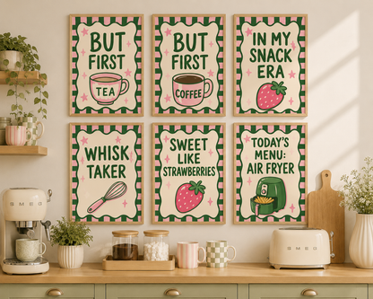 Coffee lover kitchen decor print from the KG Print Boutique Kitchen Collection