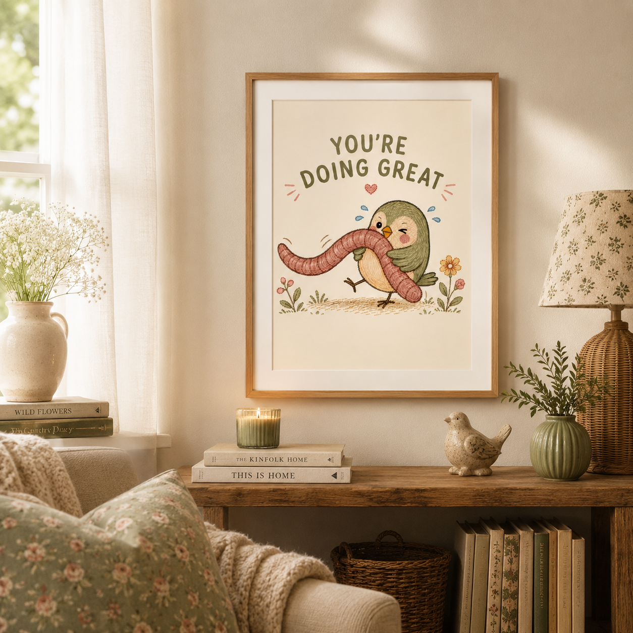 You're Doing Great Bird Print