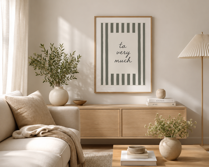 Northern humour typography print with Manchester saying and minimalist sage green artwork