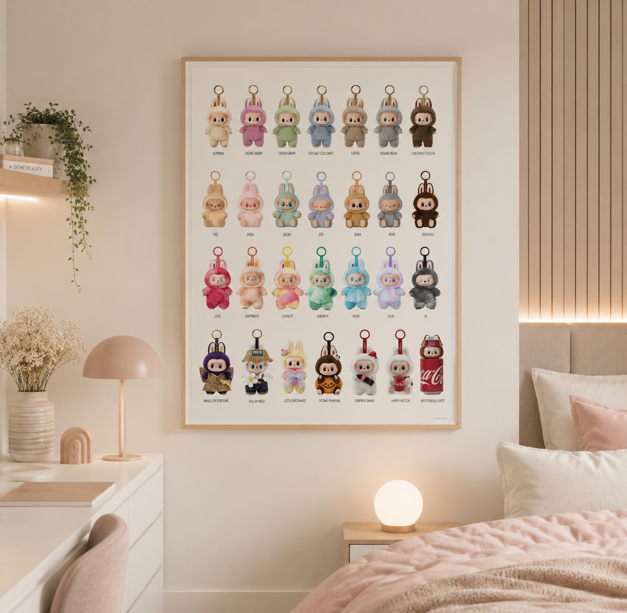 Labubu Poster Print | Trendy Collectible Character Wall Art | Teen Bedroom Decor