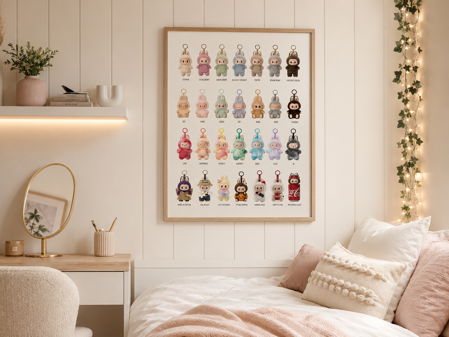 Labubu Poster Print | Trendy Collectible Character Wall Art | Teen Bedroom Decor