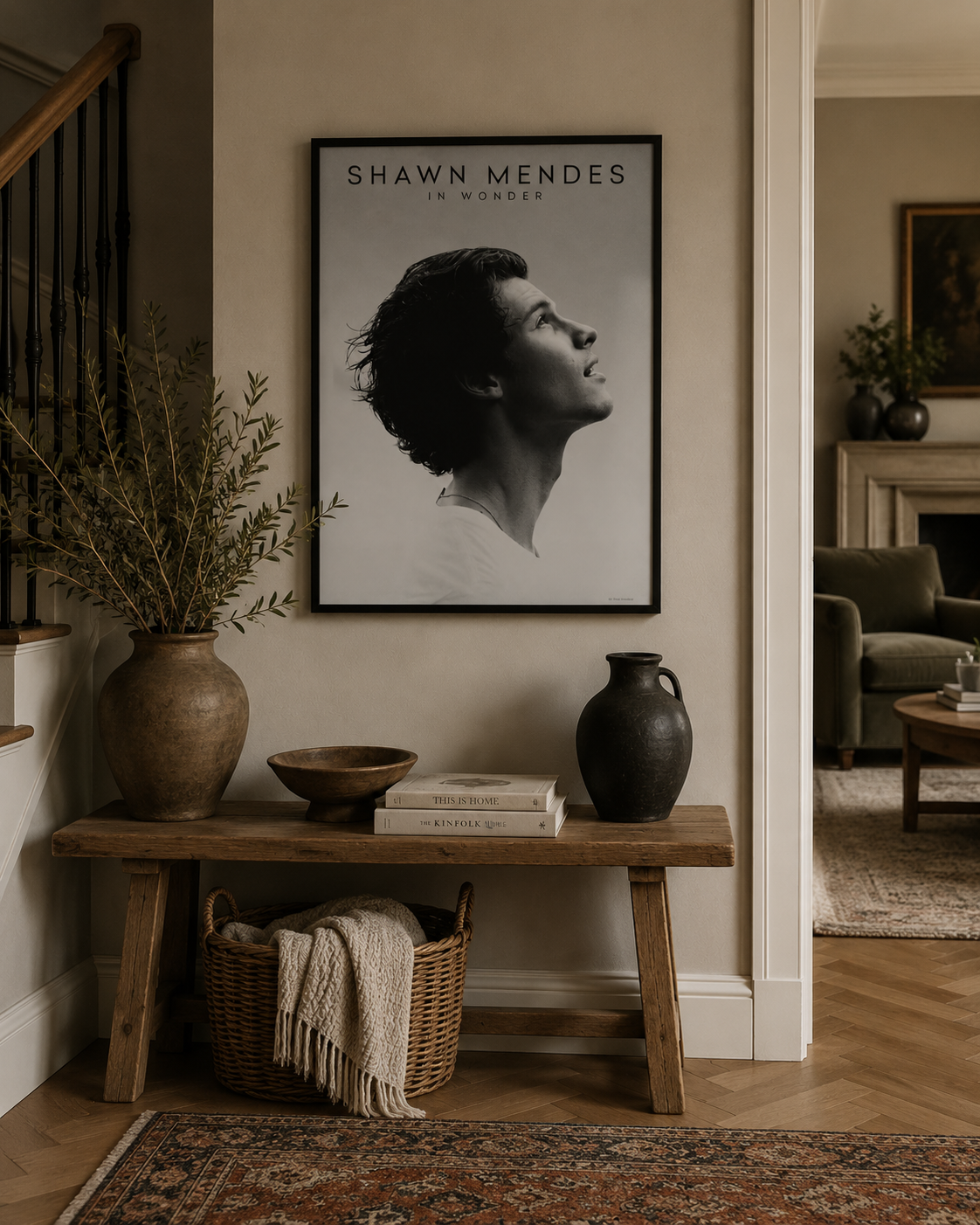 Shawn Mendes Wonder Poster Print | Black White Music Wall Art