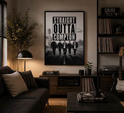 Straight Outta Compton Poster | Hip Hop Rap Music Wall Art Print