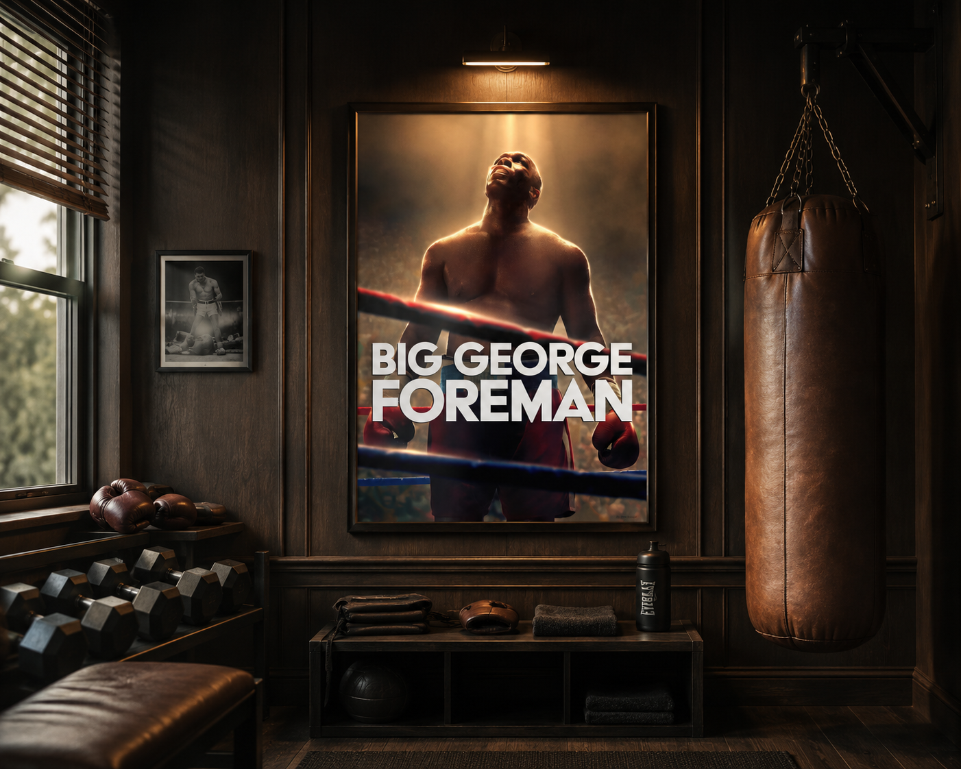 Big George Foreman Boxing Poster Print – Cinematic Sports Wall Art