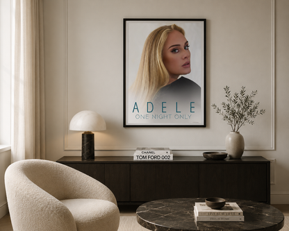 Adele One Night Only Poster Print | Modern Music Wall Art