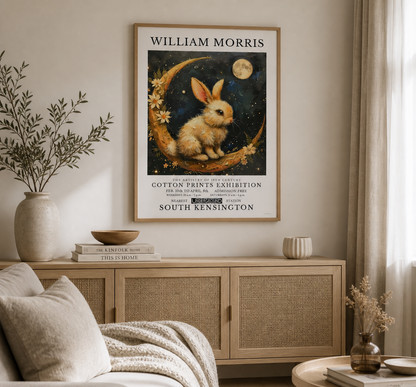 William Morris Rabbit Print Vintage Wall Art