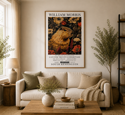 William Morris Capybara Print Vintage