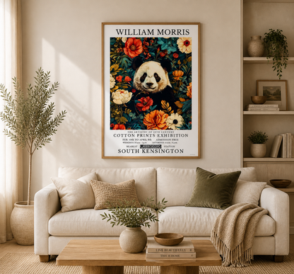 William Morris Panda Poster / Art Exhibition Print