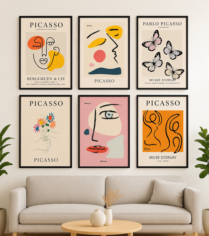 Set of 3 Picasso Abstract Faces Print's
