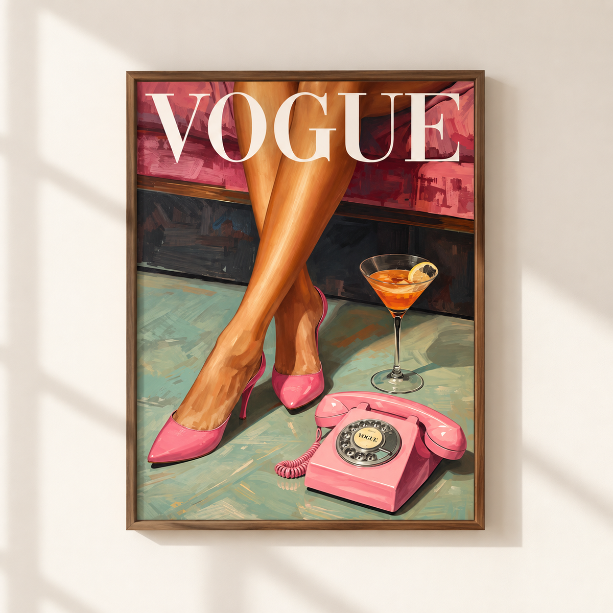 Pink Vogue Fashion Print