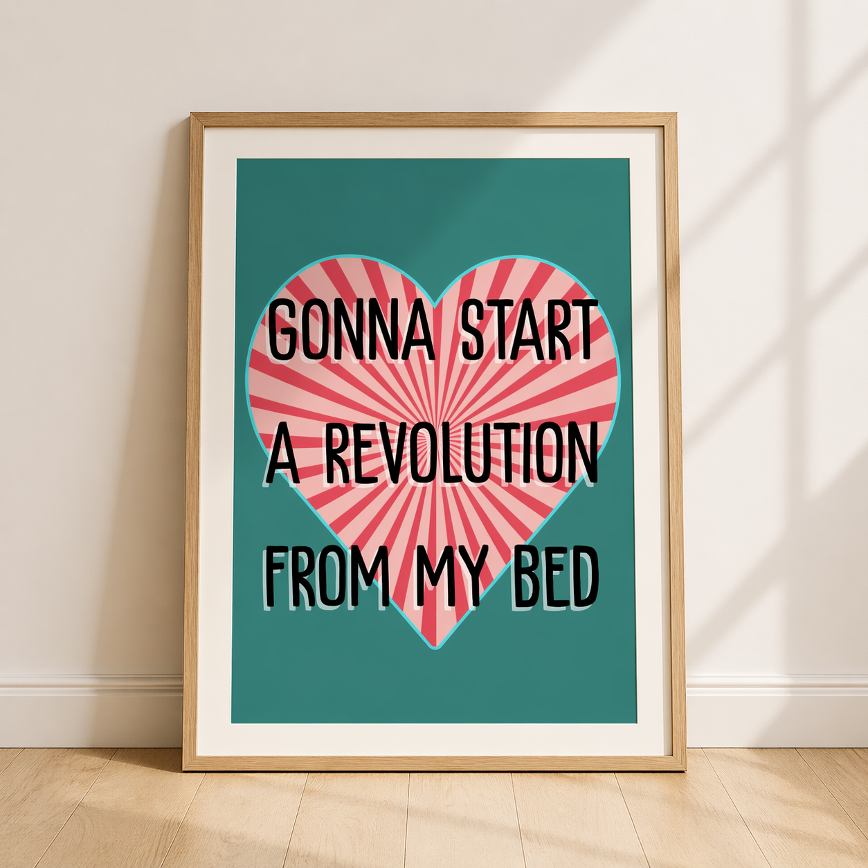 Oasis Lyric Poster Don't Look Back In Anger Print