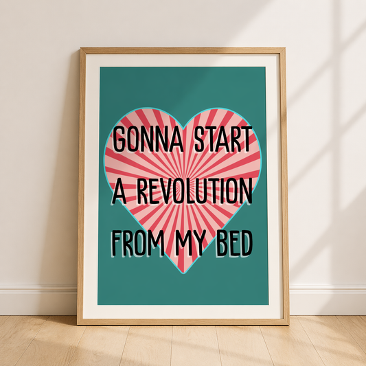 Oasis Lyric Poster Don't Look Back In Anger Print