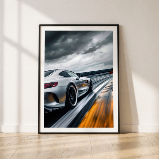 Mercedes AMG GT Sports Car Wall Art Print