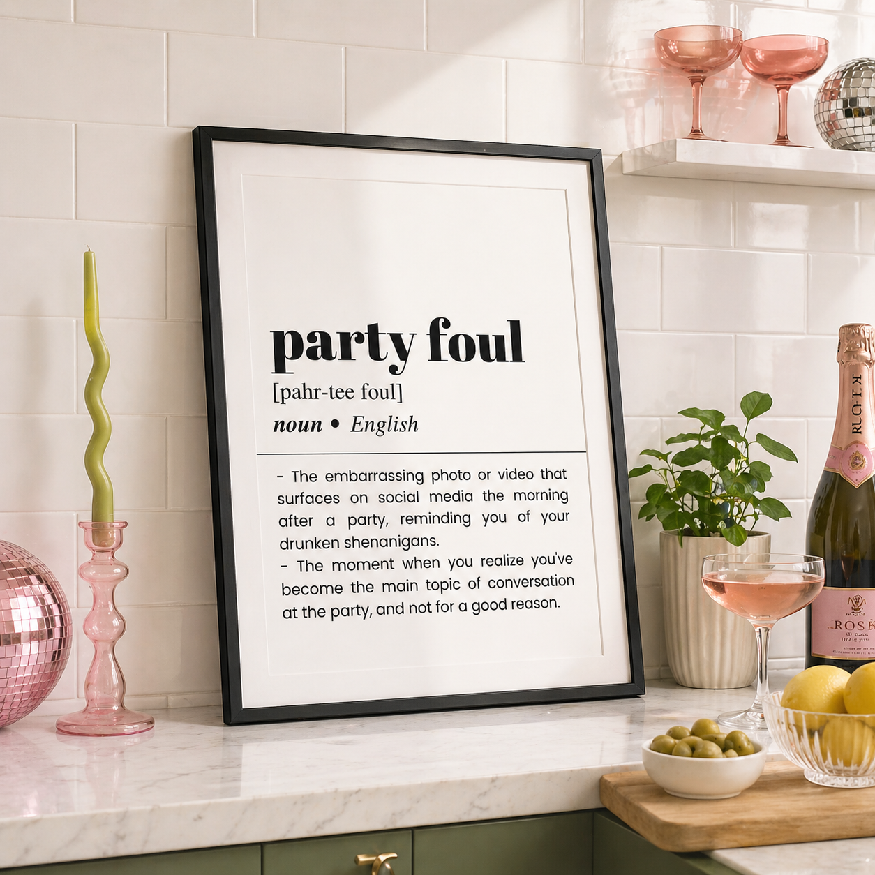 Party Foul Definition Poster