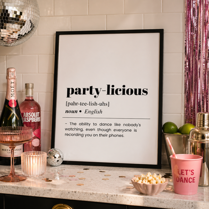 Party-licious Definition Poster