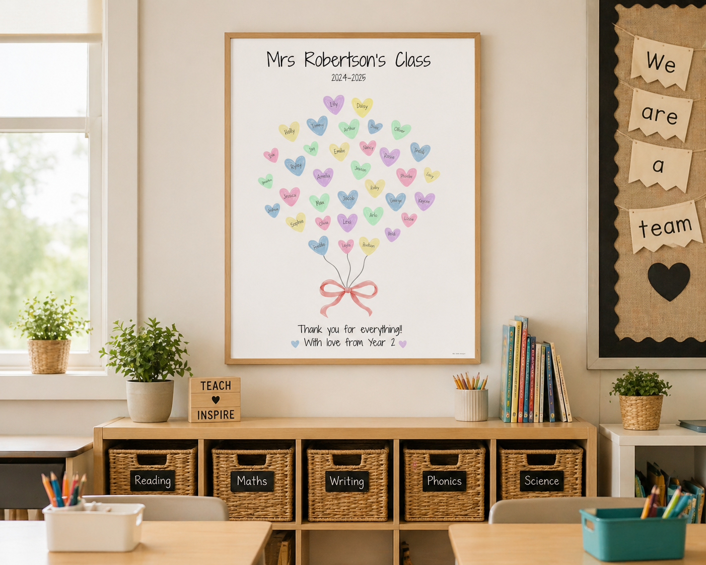 Personalised Thank You Teacher Print