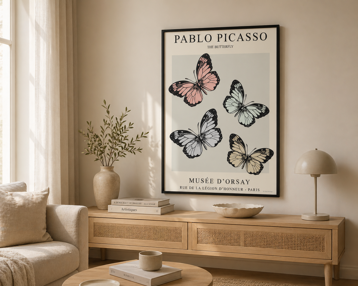 Picasso ''The Butterfly'' Print