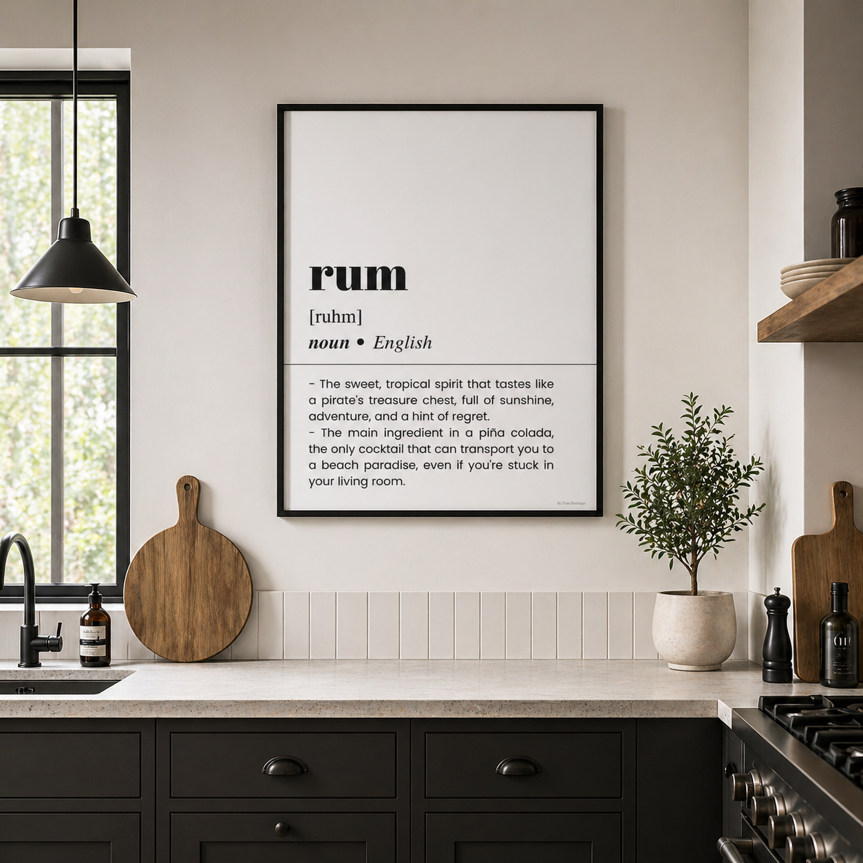 Rum Definition Poster