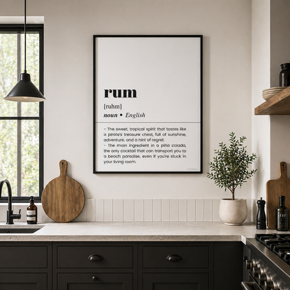 Rum Definition Poster