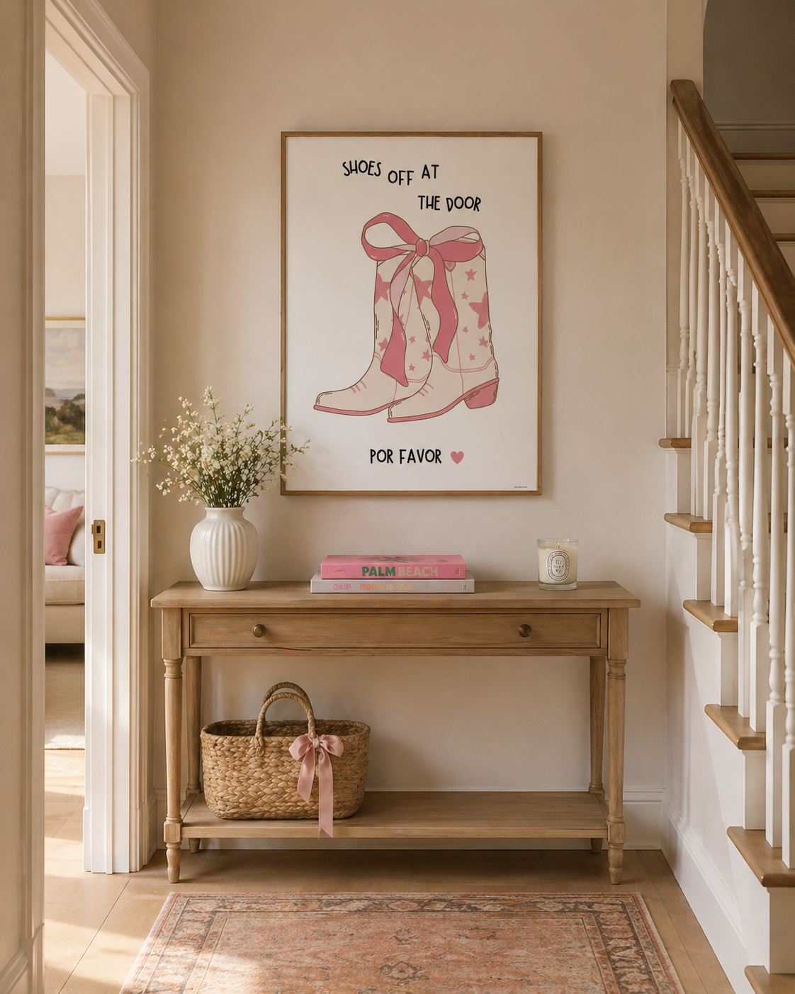 Shoes off at the Door Hallway Print
