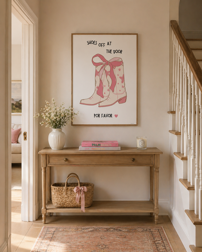 Shoes off at the Door Hallway Print