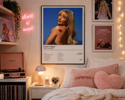 Sabrina Carpenter Short N Sweet Album Poster
