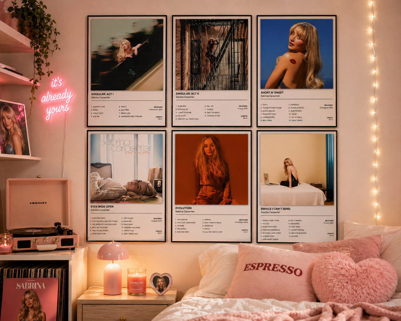 Sabrina Carpenter Evolution Album Print