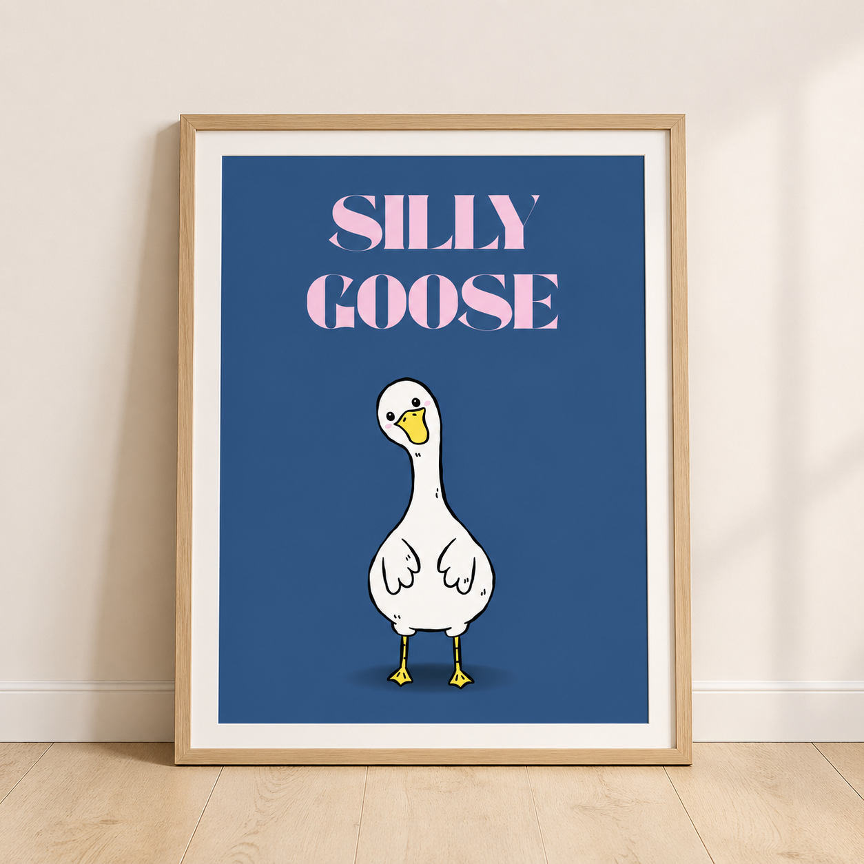 Silly Goose - Funny Preppy Art Poster