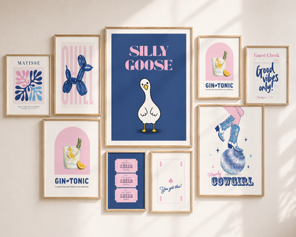 Silly Goose - Funny Preppy Art Poster