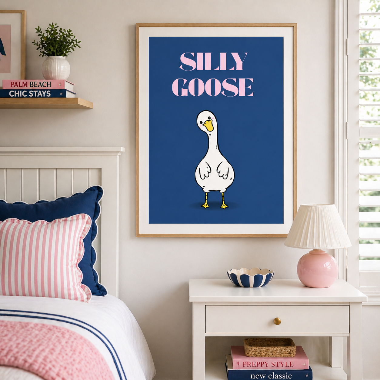 Silly Goose - Funny Preppy Art Poster