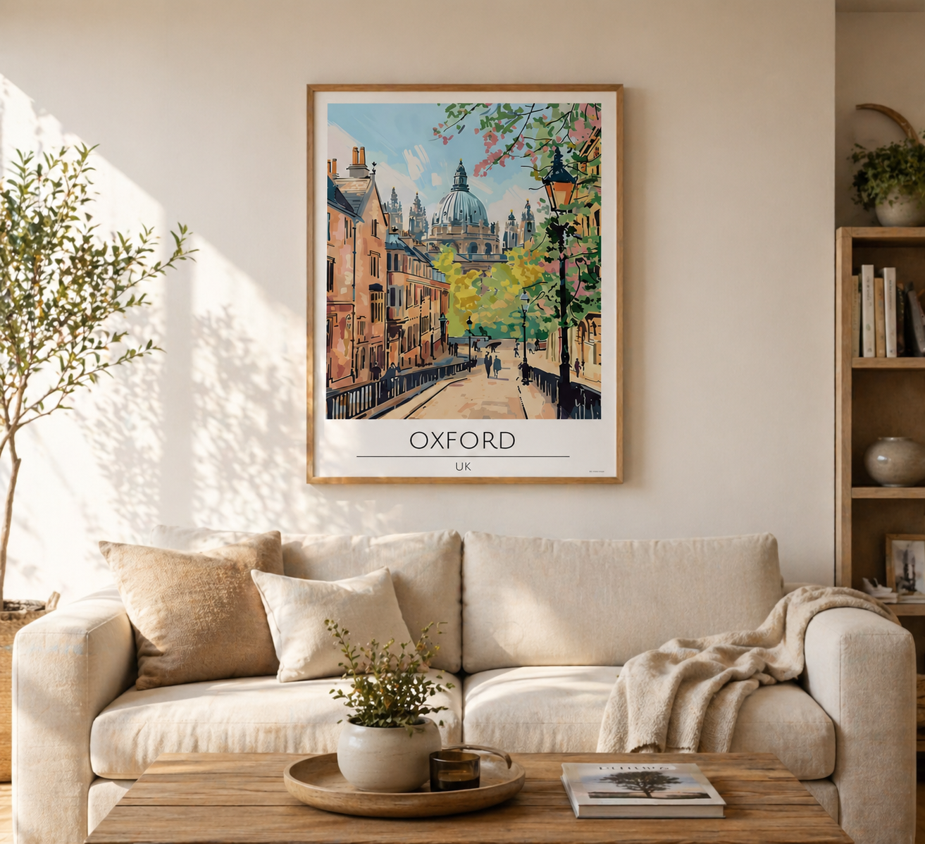 UK - Oxford City Tavel Print