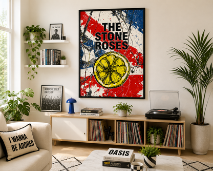 The Stone Roses Lemon Print