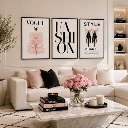 Fashion Wall Art Set of 3