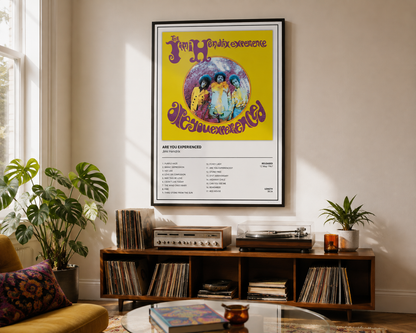 Jimi Hendrix Are You Experienced Album Cover Print